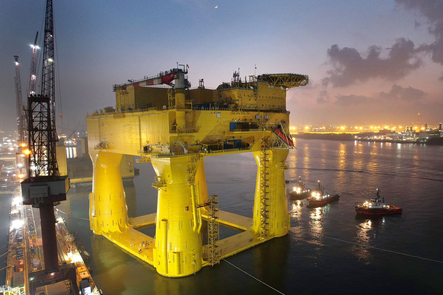 DolWin epsilon converter station on the sea route to Norway First