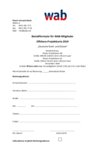 Bestellformulare – Offshorekarten Bestellformulare – Offshorekarten